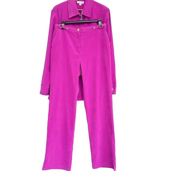 Vintage St. John Sport Pant Suit Womens Sz L Y2K Career Polished Bold Feminine - Picture 5 of 16